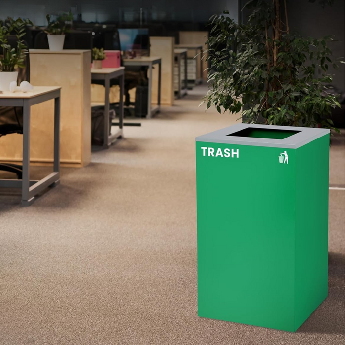 Green Square Recycling Bin ALPINE
