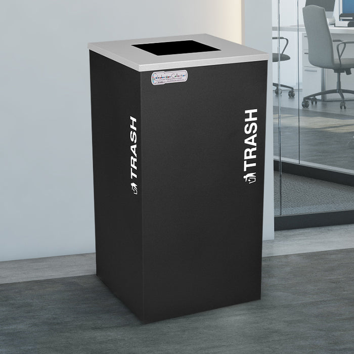Excell-Kaiser 24-Gallon Square Indoor Trash Can