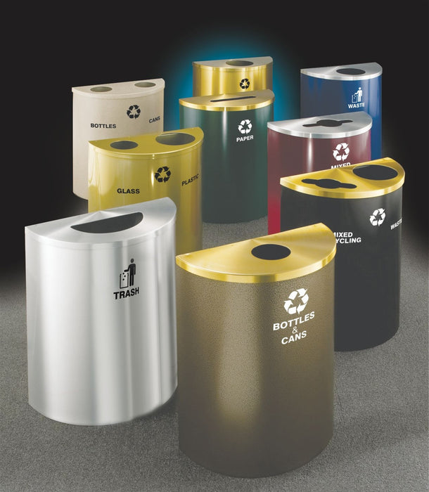 Half Round Profile 2492 Waste Receptacles