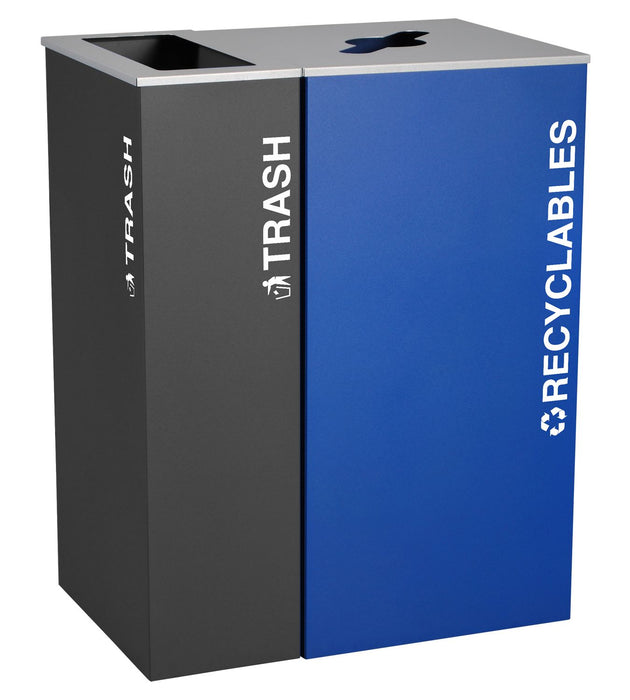 Kaleidoscope  Double-Stream Recycling & Waste Bins – Customizable