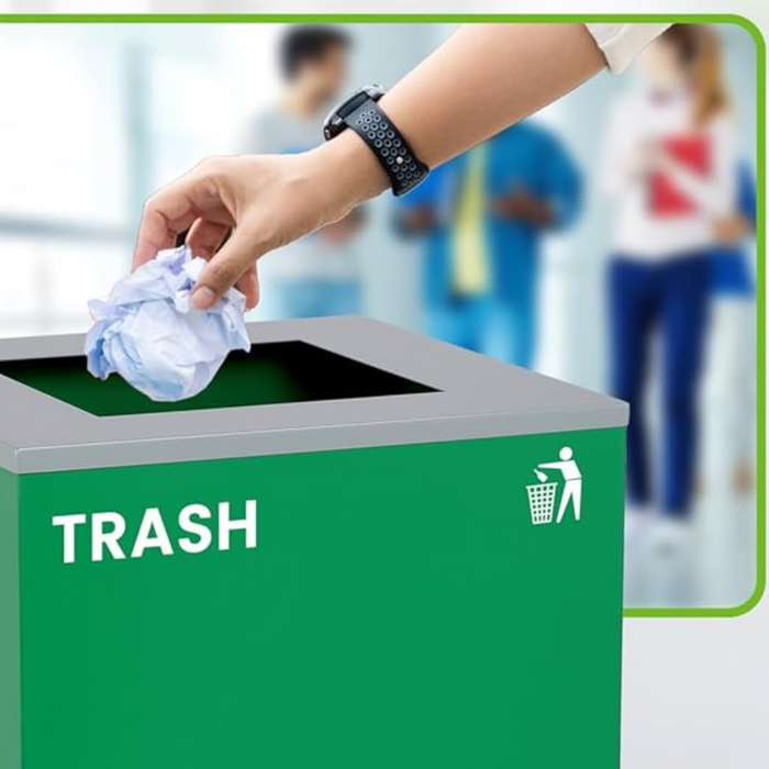 Green Square Recycling Bin ALPINE