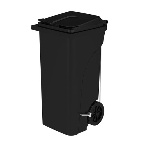 Plastic Step-On Receptacle, 32 Gallon