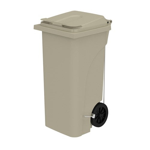 Plastic Step-On Receptacle, 32 Gallon