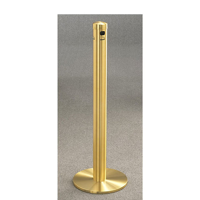 SMOKER’S POST ASH RECEPTACLES - All Weather Satin Brass