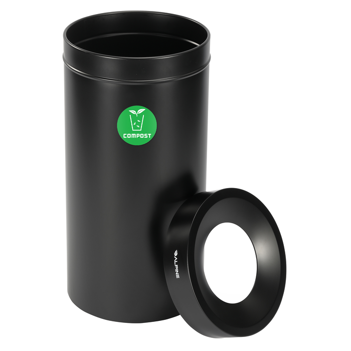 Alpine Open Top Stainless-Steel Trash Can, 27 Gallon