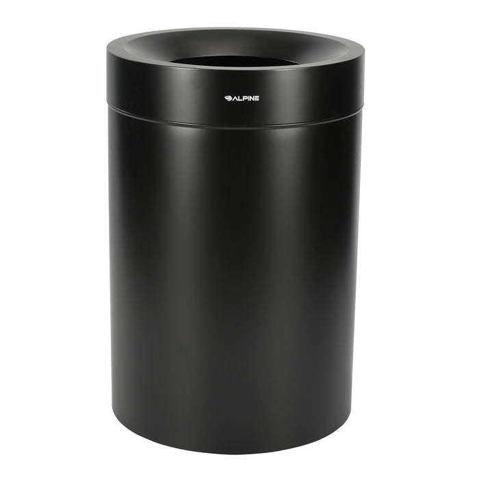 Alpine Heavy-Duty Decorative Trash Can, Stainless Steel, 50 Gallon