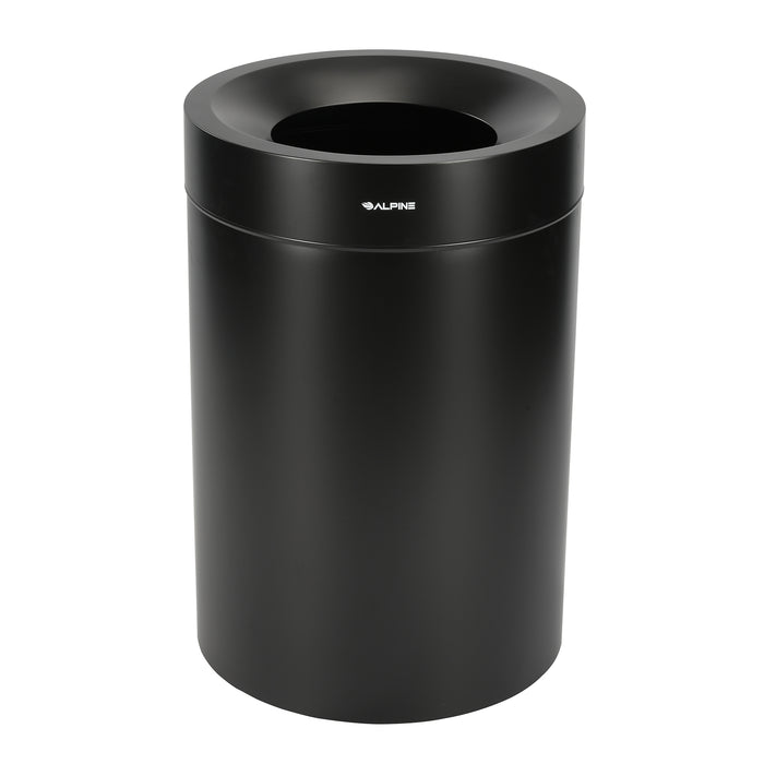 Alpine Heavy-Duty Decorative Trash Can, Stainless Steel, 50 Gallon