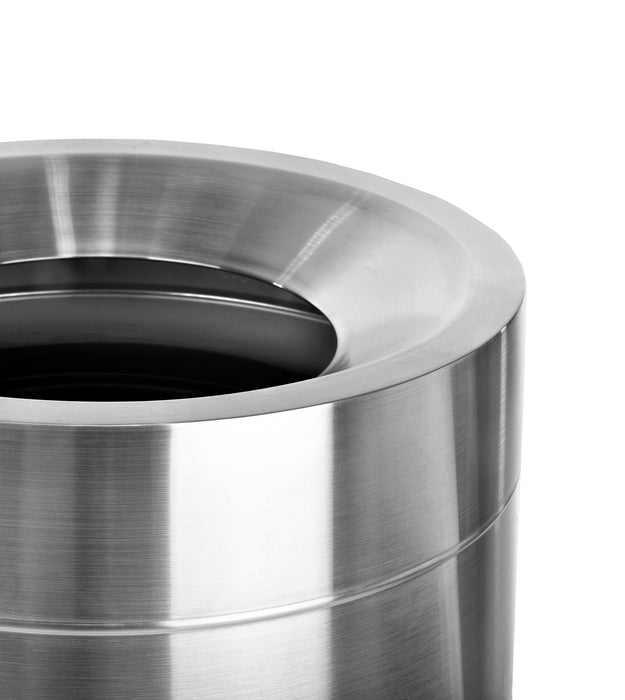 Alpine 50-Gallon Stainless Steel Dual Trash Can with Open Top