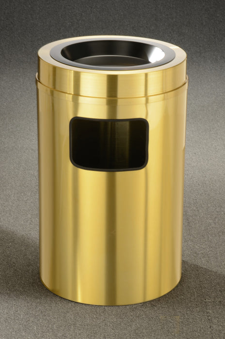 Atlantis Satin Brass Flat Top  ASH / TRASH RECEPTACLES