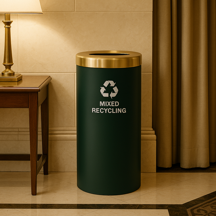 Glaro 15-Gallon Value Series Commercial Trash Can – Indoor/Outdoor Waste Container