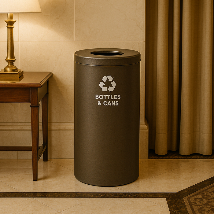 Glaro 15-Gallon Value Series Commercial Trash Can – Indoor/Outdoor Waste Container