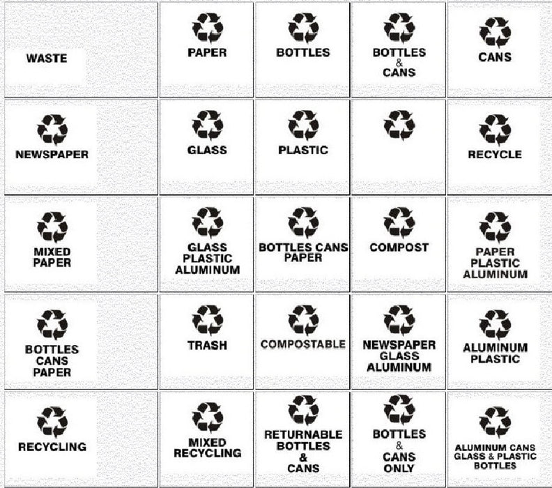 RecyclePro Value Connected Recycling Stations (Inner Liner Can is Not Included)