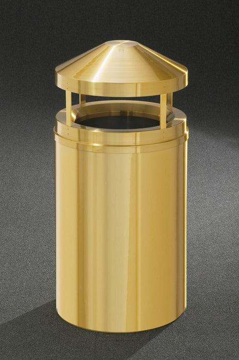 Canopy Top Ash / Trash WASTEMASTERS® with Built-in Funnel Top Cigarette Receptacle