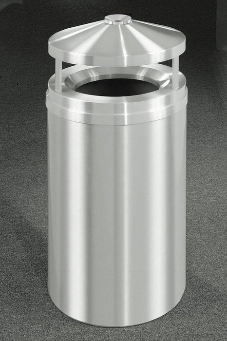 Glaro Canopy Top Ash/Trash Can – 12, 16, or 33 Gallon Aluminum