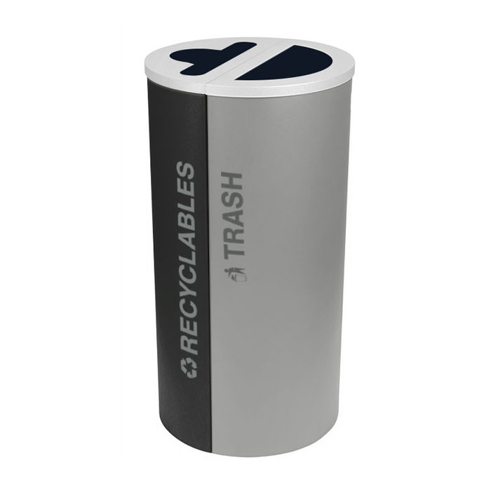 Excell-Kaiser Dual stream  Half-Round Indoor Trash Can