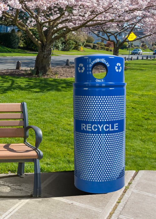 Landscape Series Recycling Receptacle w/ Dome Top