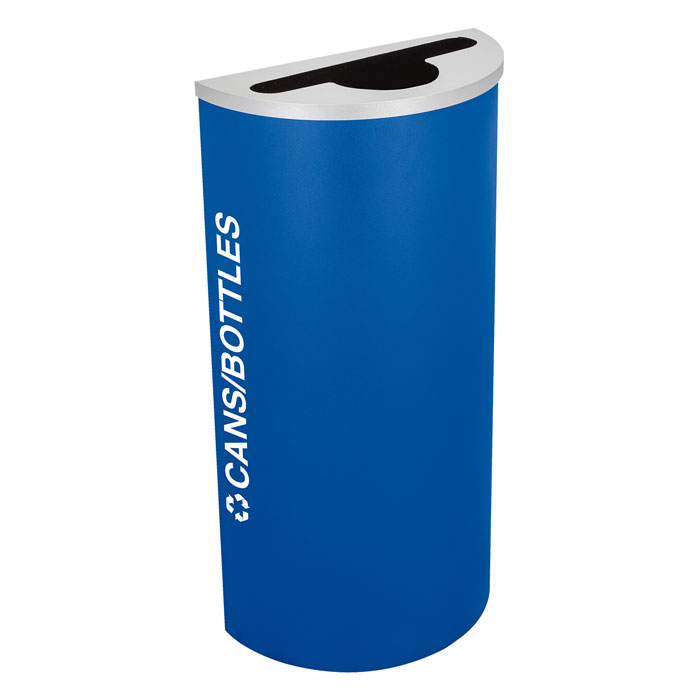 Excell-Kaiser Dual-Stream 8-Gallon Indoor Round Trash Can & Recycling Bin