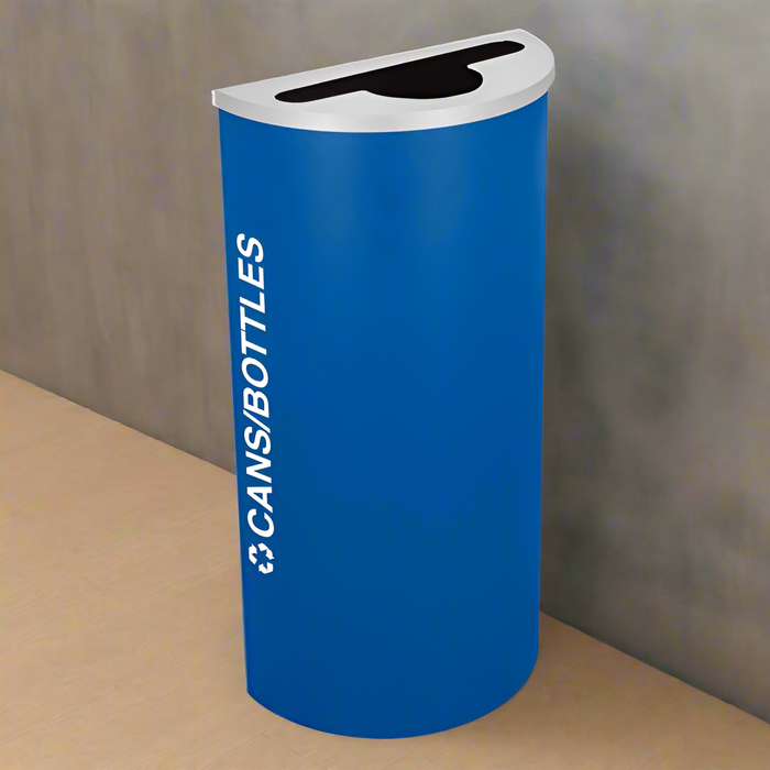 Excell-Kaiser Dual-Stream 8-Gallon Indoor Round Trash Can & Recycling Bin