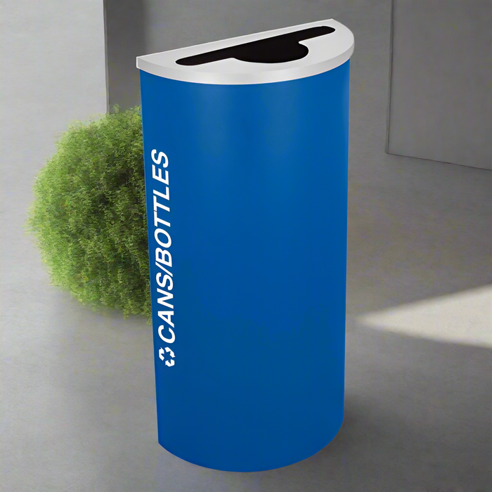 Excell-Kaiser 8-Gallon Half-Round Indoor Trash Can