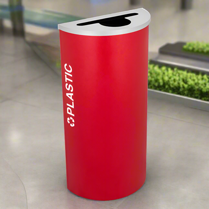 Excell-Kaiser Dual-Stream 8-Gallon Indoor Round Trash Can & Recycling Bin