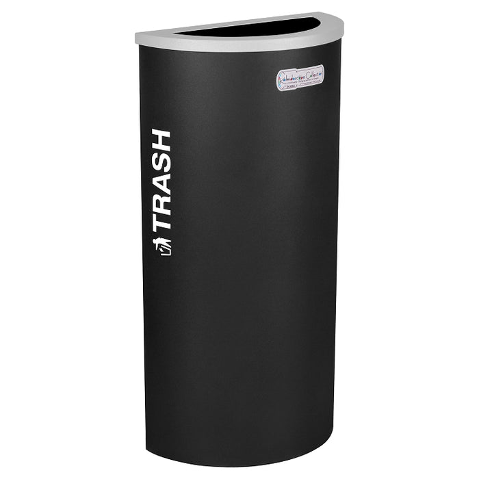 Excell-Kaiser 8-Gallon Half-Round Indoor Trash Can
