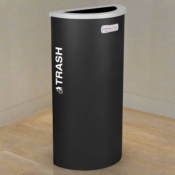 Excell-Kaiser 8-Gallon Half-Round Indoor Trash Can