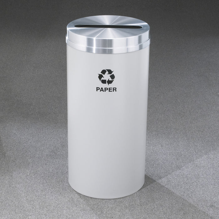 Glaro 12-Gallon Indoor Outdoor Trash Can – Single Stream Recycling Container