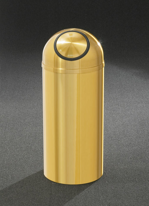 Atlantis Satin Brass  Dome Top Series Waste Receptacles