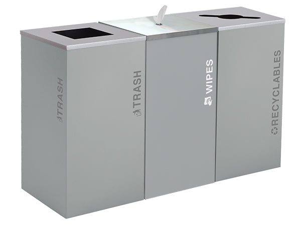 Excell-Kaiser Hygienic Touch-Free Wipe Dispenser Trash Can
