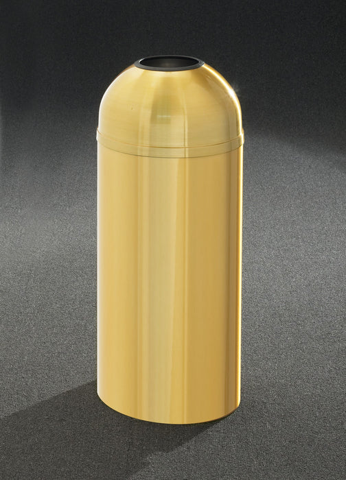 Atlantis Satin Brass Open Dome Series Waste Receptacles