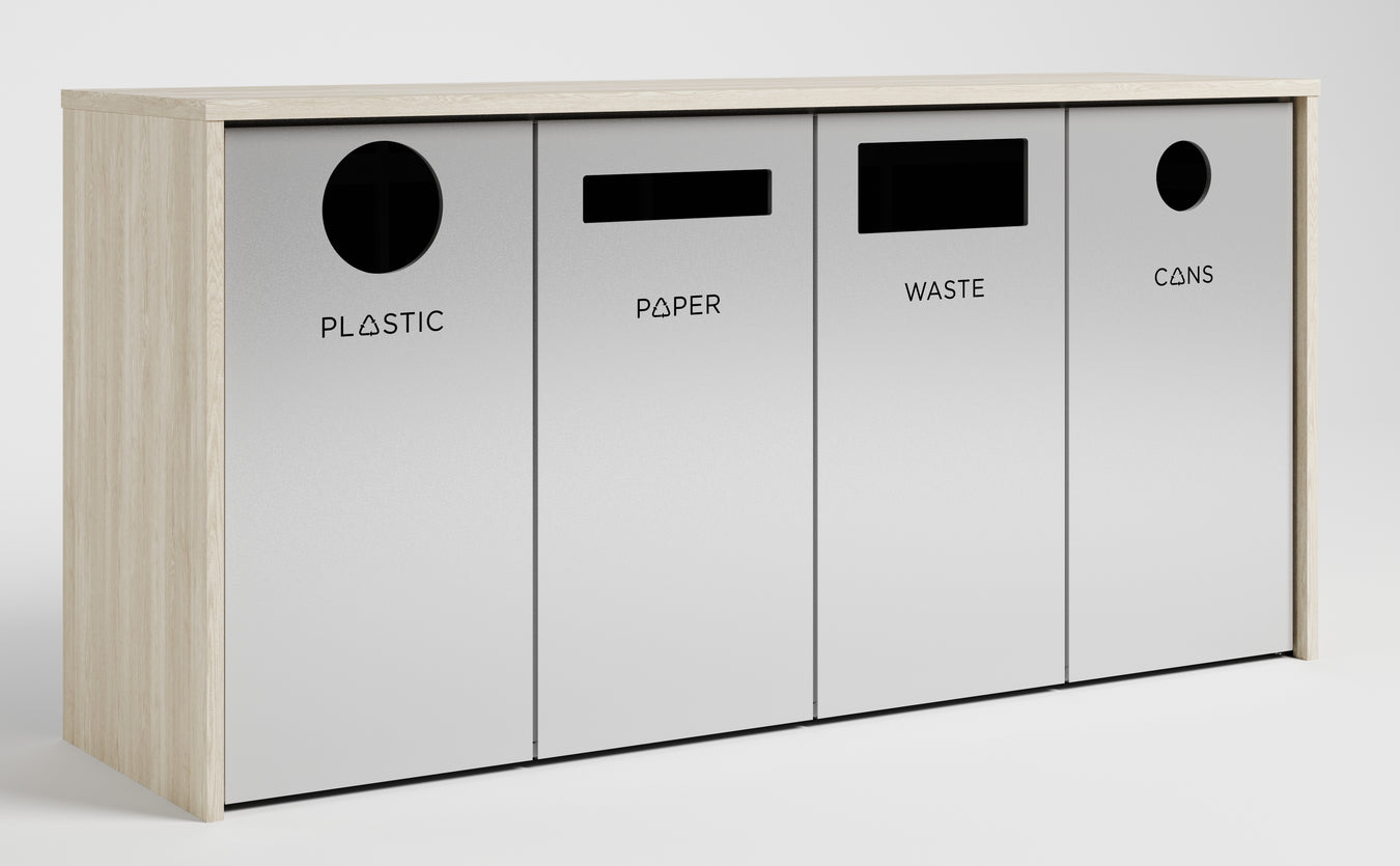 Outdoor Four Stream Bins