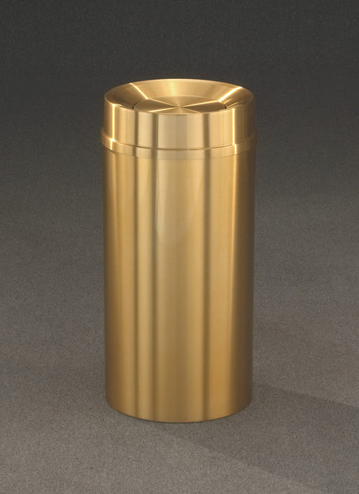 Atlantis Satin Brass Tip Action Series Waste Receptacles