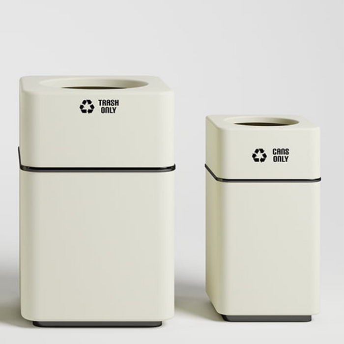 Nevins Atlas Radius Commercial Trash Can – 23 Gallon Indoor Fiberglass Waste Bin