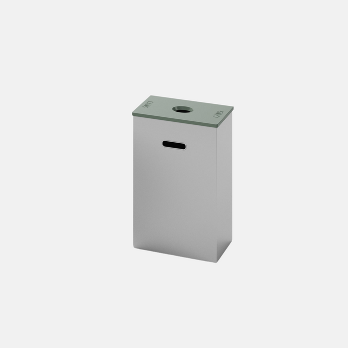 Nevins MAX Single Stream 23-Gallon Indoor Trash Can with Custom Lid Labels