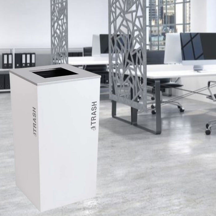 Excell-Kaiser 36 Gallon Triple-Stream Square Commercial Trash Can Station