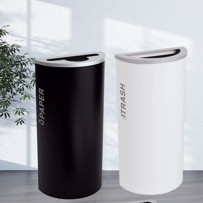 Excell-Kaiser Dual stream  Half-Round Indoor Trash Can