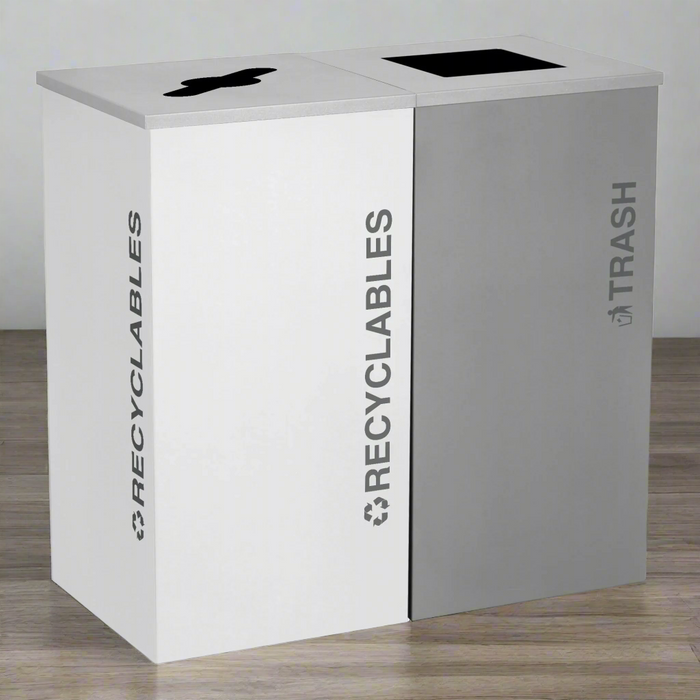 Excell-Kaiser Double Stream 24-Gallon Indoor Trash Can