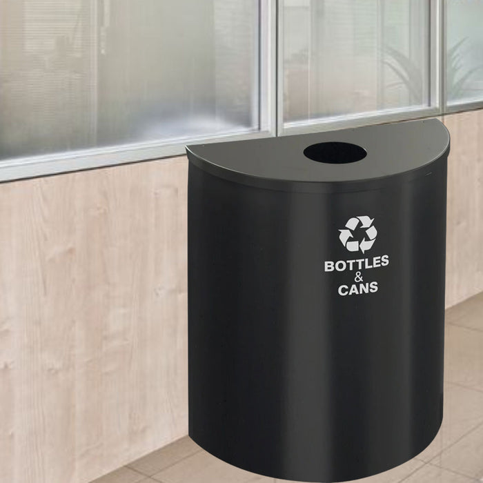 Glaro XL 29-Gallon Half-Round Indoor Trash Can – Custom Color