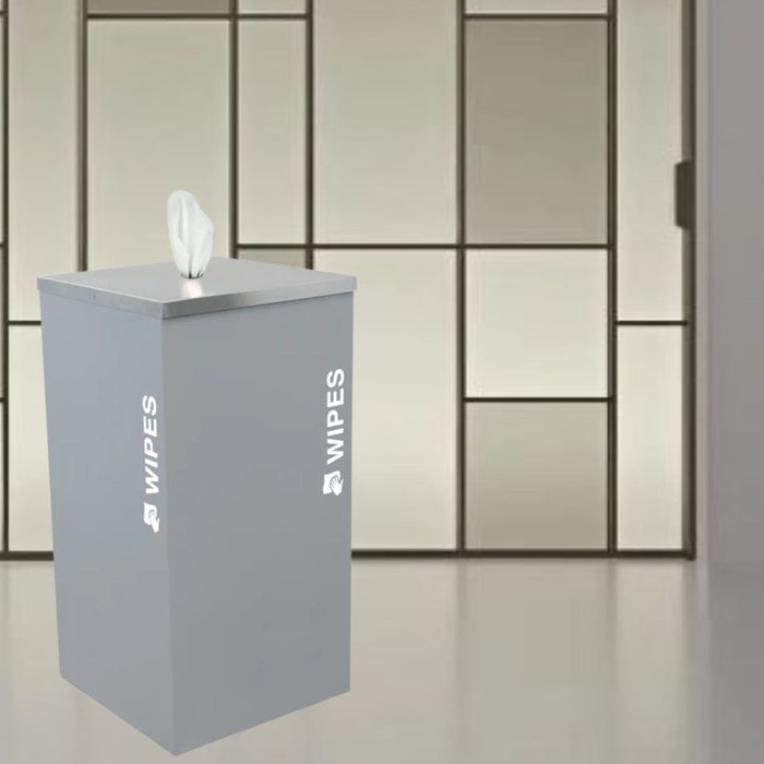Excell-Kaiser Hygienic Touch-Free Wipe Dispenser Trash Can