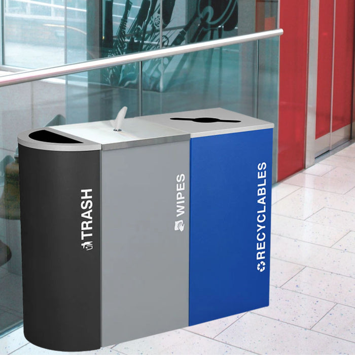 Excell-Kaiser Hygienic Touch-Free Wipe Dispenser Trash Can