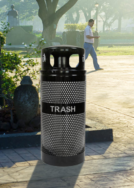 Landscape Series Recycling Receptacle w/ Dome Top