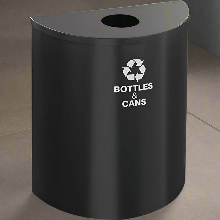 Glaro XL 29-Gallon Half-Round Indoor Trash Can – Custom Color