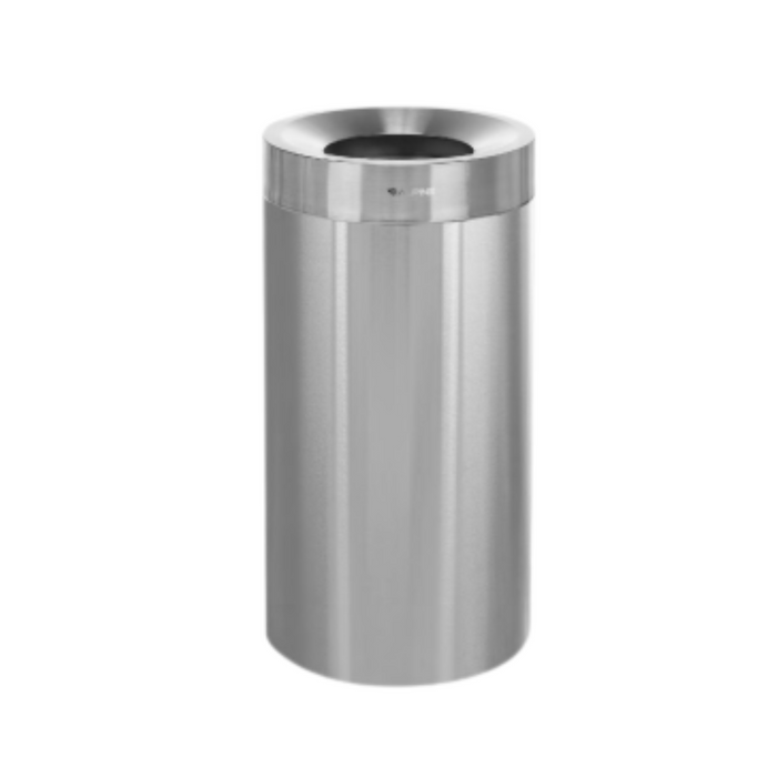 Alpine Heavy-Duty Decorative Trash Can, Stainless Steel, 27 Gallon