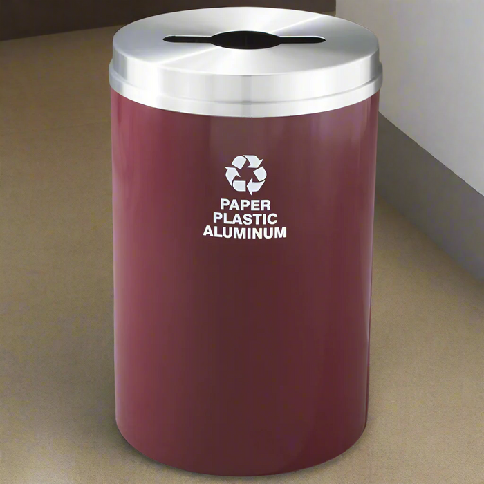 Glaro 33-Gallon Commercial Trash Can – Single Stream Waste or Recycling Container