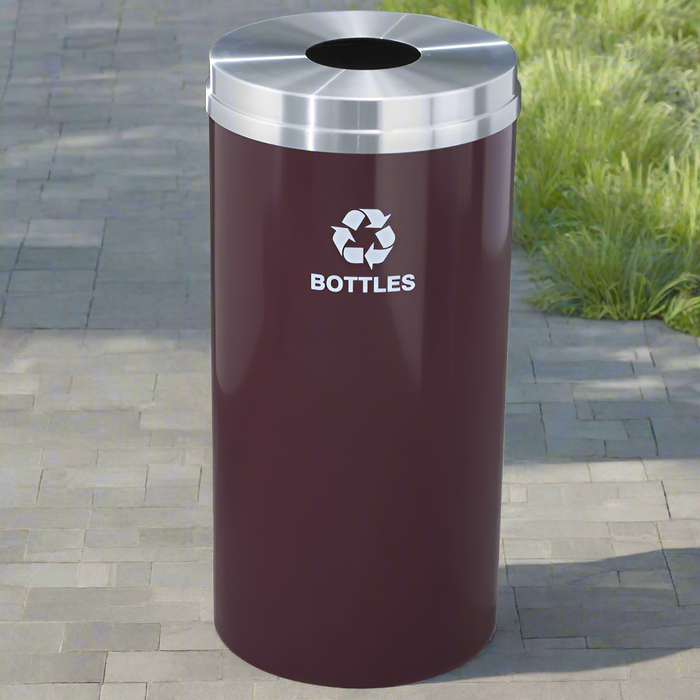 Glaro 16-Gallon Indoor Outdoor Trash Can – Single Stream Recycling Container