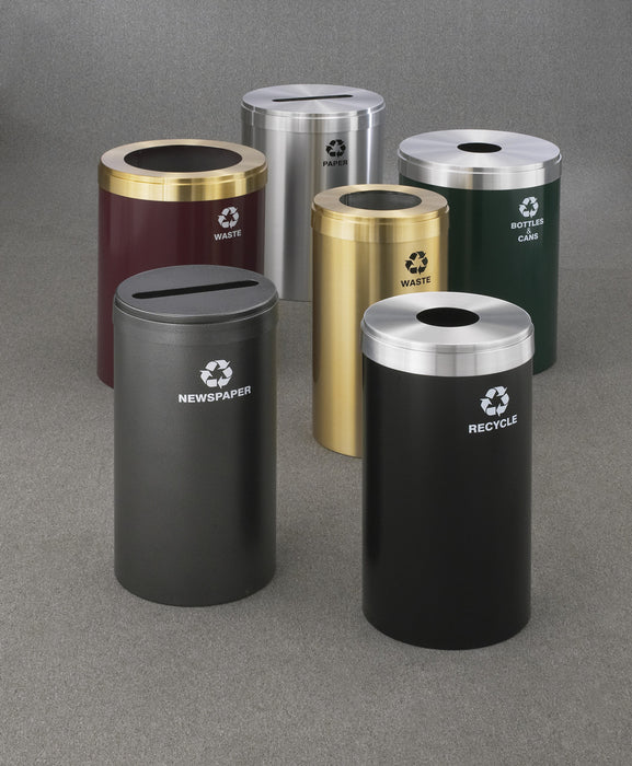 RecyclePro Value Single Purpsoe 23 gallons Recycling Receptacles  (Inner Liner Can is Not Included)