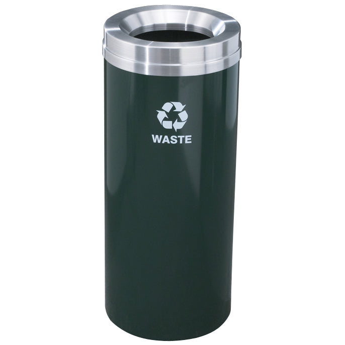 Glaro 12-Gallon Indoor Outdoor Trash Can – Single Stream Recycling Container