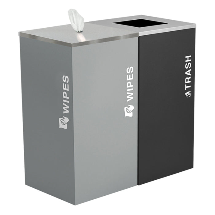 Excell-Kaiser Hygienic Touch-Free Wipe Dispenser Trash Can