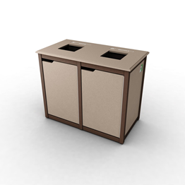 Double N2-Sherwood Top Load - Vail Top (4 Symbols) - Waste Receptacle