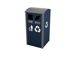 Single Slim N3-Berkeley Front Load - Curve Top (4 symbols 2 Liners)- Waste  Receptacle